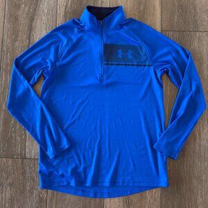 Under Armour men's quarter zip Heatgear Royal Blue size Medium